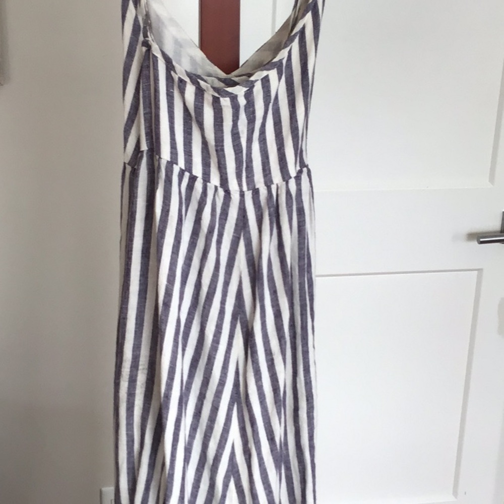 Maxi Linen Dress Antibes Blanc